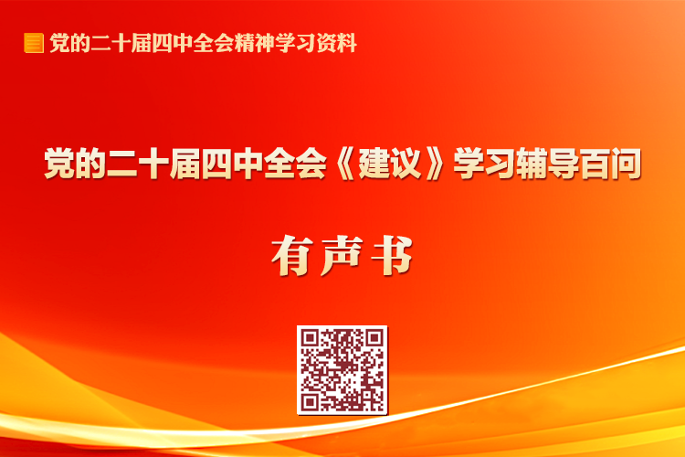 党的二十届四中全会《建议》学习辅导百问有声书